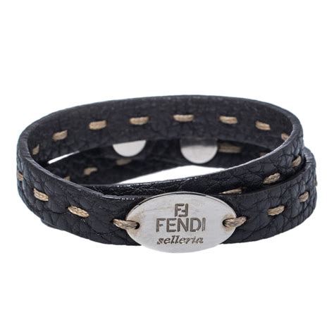 fendi leather wrap bracelet|Women's Designer Bracelets .